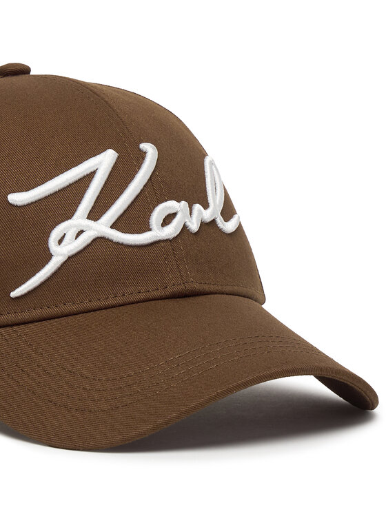KARL LAGERFELD KARL LAGERFELD Czapka z daszkiem B1W33009 Brązowy