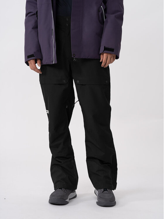 4F Snowboardové nohavice 4FAW23TFTRM345 Čierna Regular Fit