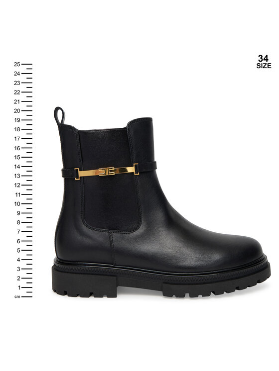 Elisabetta Franchi Elisabetta Franchi Polokozačky Chelsea Bot F4A5-E0441-1251 S Černá