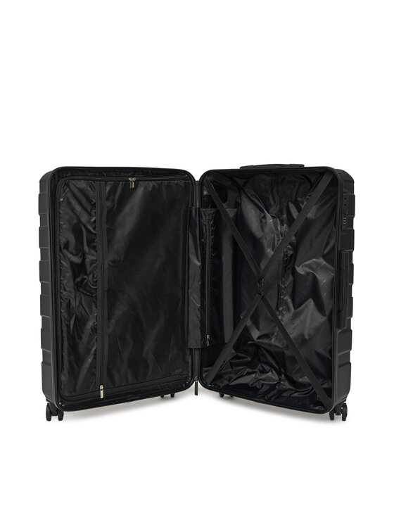 GINO ROSSI Gino Rossi Μεγάλη Βαλίτσα GIN-L-001-05-BLACK Μαύρο