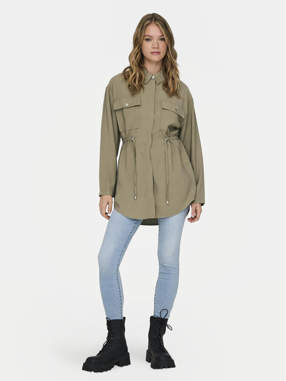 ONLY ONLY Kevad-sügis jope Nadine 15308614 Khakivärviline Regular Fit