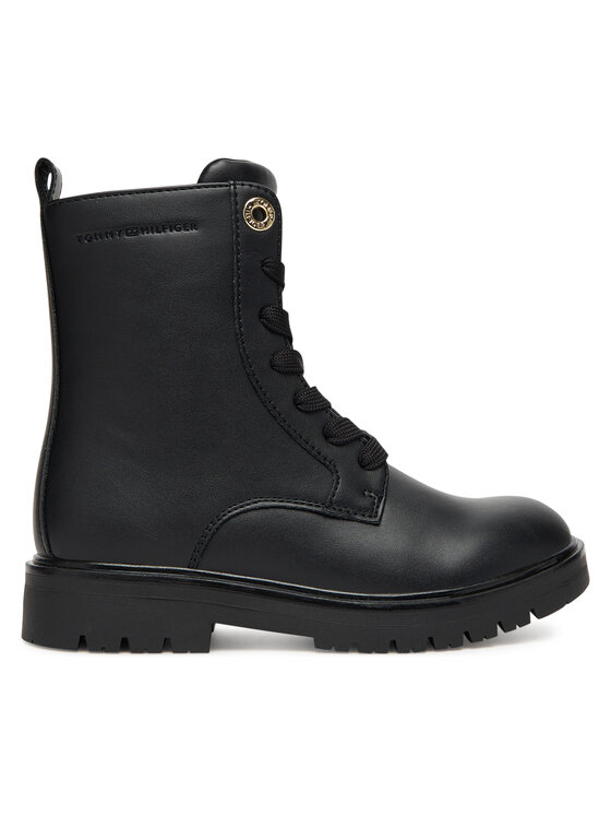 Tommy Hilfiger Tommy Hilfiger Ορειβατικά παπούτσια Lace-Up Bootie T3A5-34012-1355 S Μαύρο