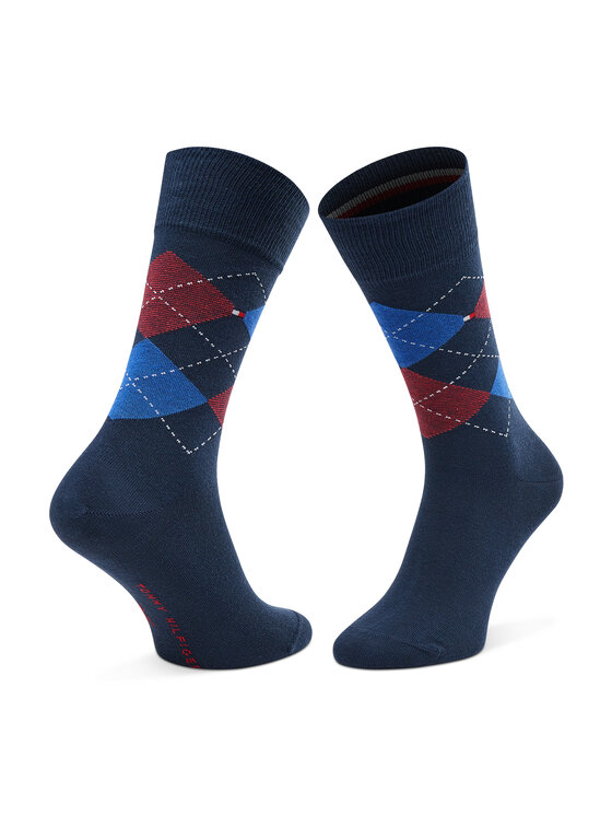 Tommy Hilfiger Tommy Hilfiger 2er-Set hohe Herrensocken 100001495 Dunkelblau