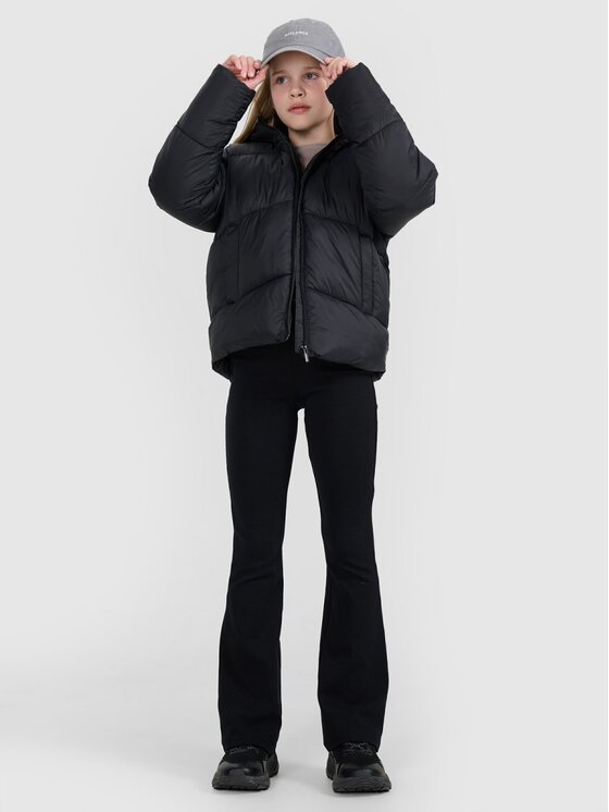 4F 4F Kurtka puchowa 4FJRAW25TDJAF0817-20S Czarny Regular Fit