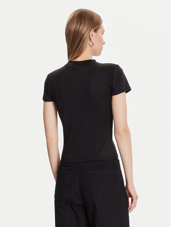 Guess Guess T-Shirt W5BP07 KCGM2 Schwarz Slim Fit