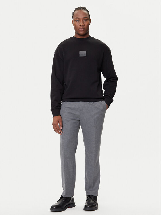 HUGO HUGO Felpa Dusplited 50542847 Nero Relaxed Fit