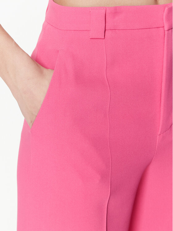 Red Valentino Red Valentino Kalhoty z materiálu 2R3RBG002EU Růžová Relaxed Fit