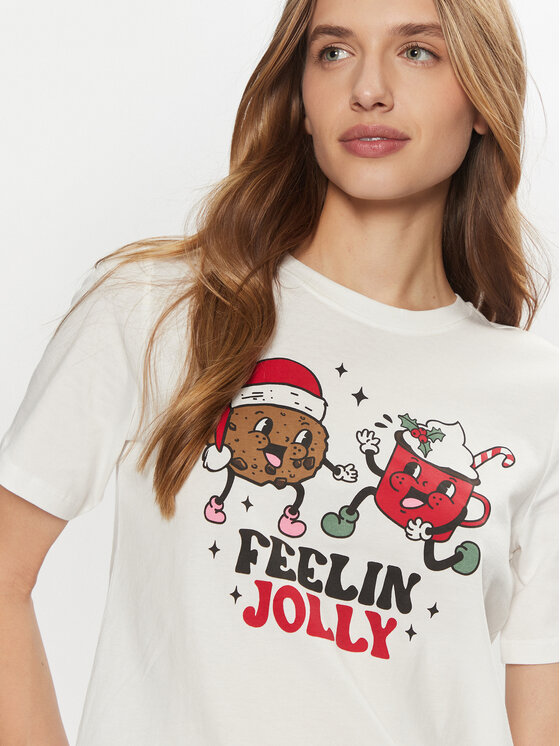 ONLY ONLY T-krekls Rosie 15332339 Balts Regular Fit