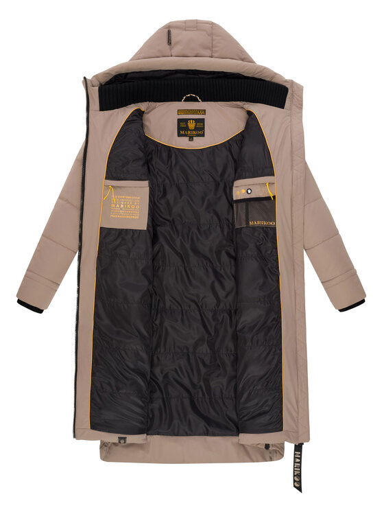 Marikoo Marikoo Kurtka zimowa Benikoo Szary Regular Fit