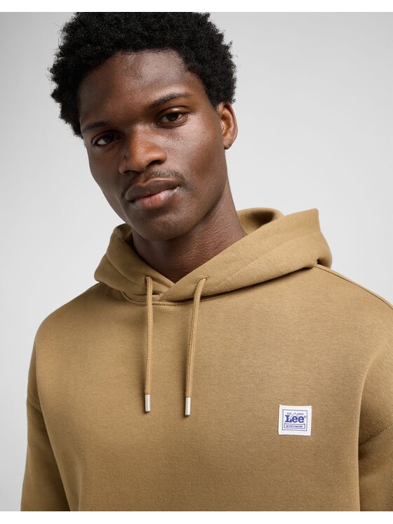 Lee Lee Felpa WW HOODIE Beige Relaxed Fit