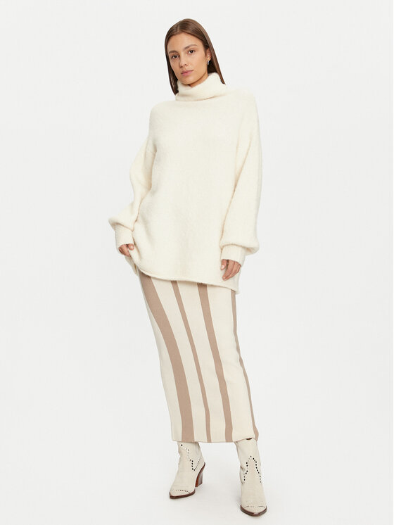 Vero Moda Vero Moda Suknja olovka Gold New Art 10311360 Bež Slim Fit
