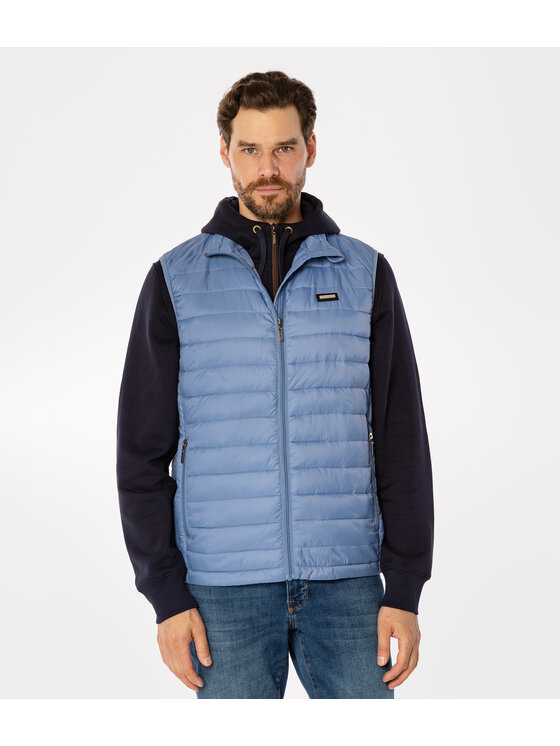 Lee Cooper Lee Cooper Kamizelka DIEGO Niebieski Regular Fit