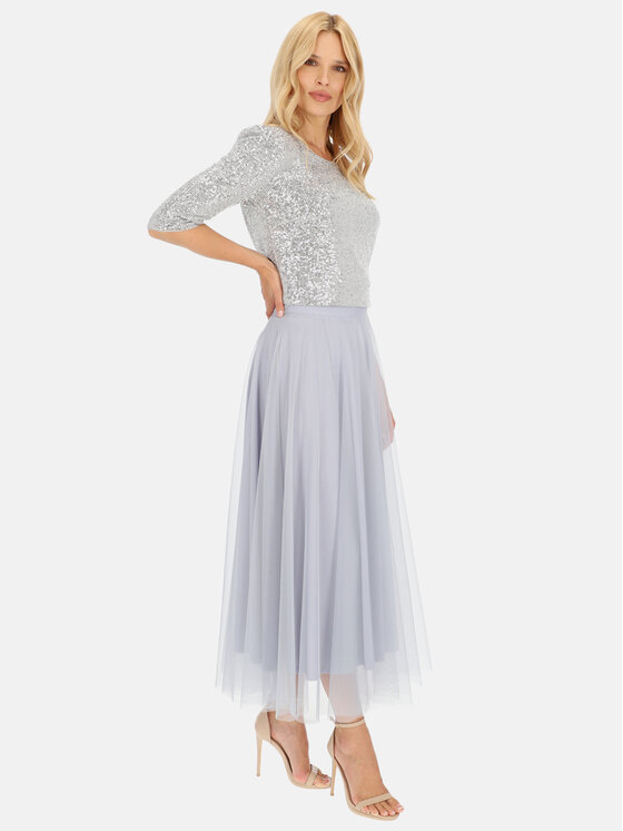 L’AF L’AF Spódnica Sonia Szary Regular Fit