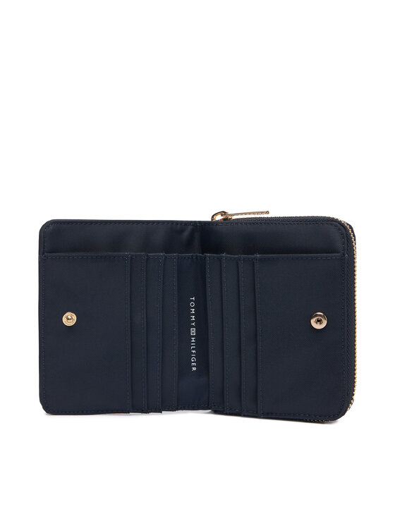 Tommy Hilfiger Tommy Hilfiger Geldbörse Th Icon Med Za W/Flap Nylon AW0AW18991 Dunkelblau