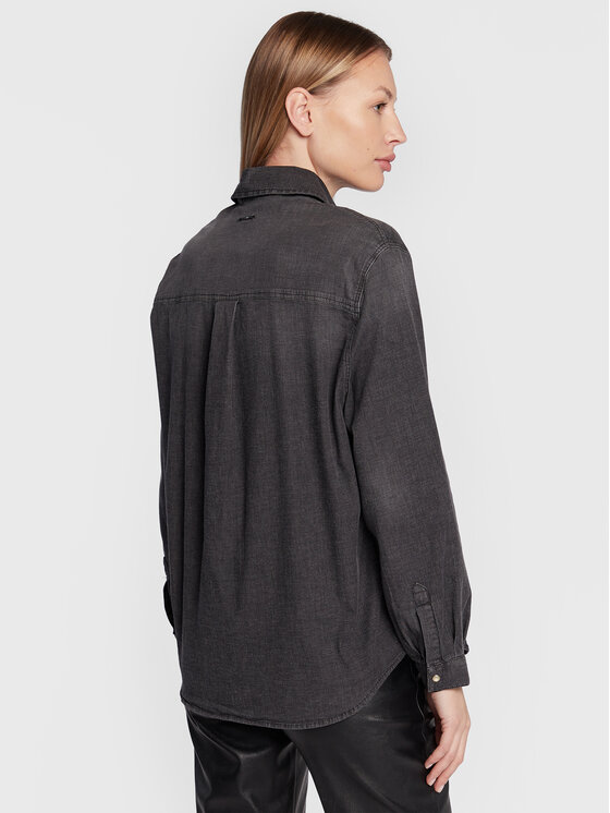 Liu Jo Liu Jo Hemd UF2107 D4555 Grau Regular Fit