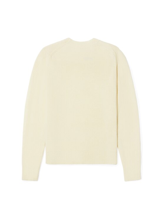 La Mania La Mania Svetr MELLOW Bílá Classic Fit