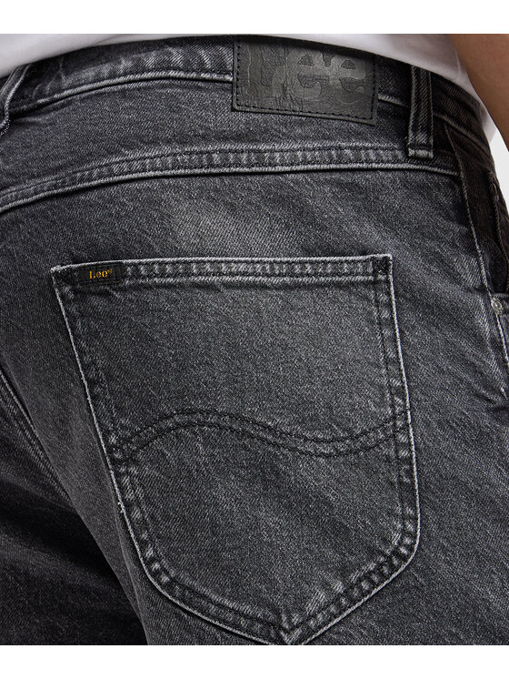 Lee Lee Szorty jeansowe 112363927 Szary Regular Fit