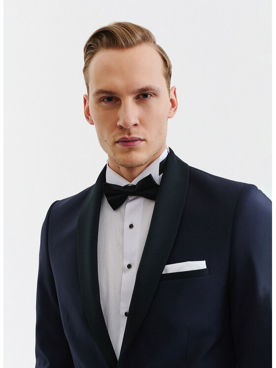 Pako Lorente Pako Lorente Marynarka P000B-3S-002 Granatowy Slim Fit