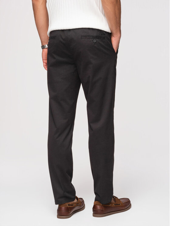 Ombre Ombre Chinosy OM-PACP-0293 Czarny Chino Fit