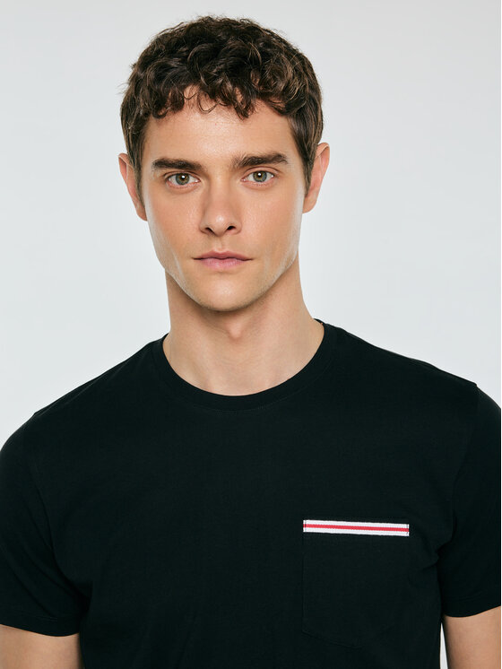 BIG STAR BIG STAR T-Shirt TOMS Czarny Basic Fit