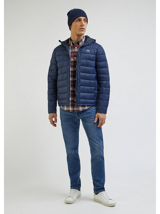 Lee Lee Jeansy DAREN ZIP FLY Niebieski Straight Fit