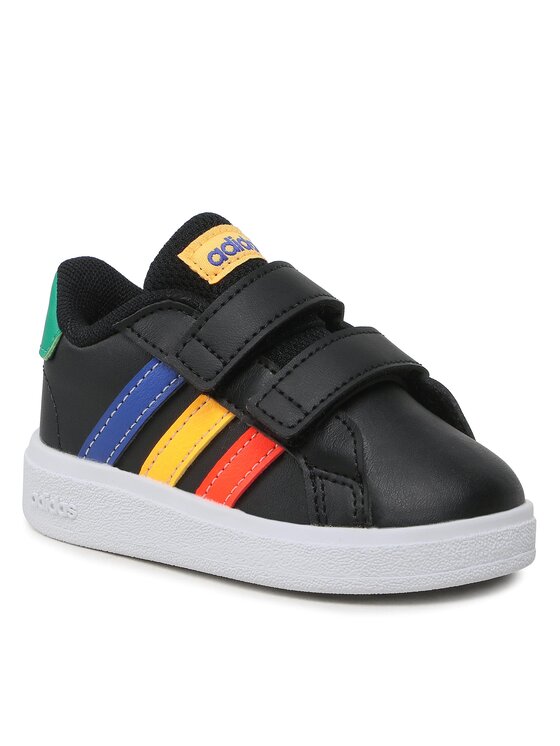 adidas adidas Sneakersy Grand Court Lifestyle Hook and Loop Shoes HP8918 Čierna