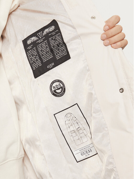 Guess Guess Пухено яке Beliksa W4BL0B WGJR2 Бежов Regular Fit