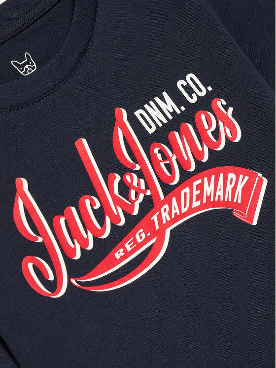 Jack & Jones Junior Jack & Jones Junior T-Shirt 12257379 Granatowy Standard Fit