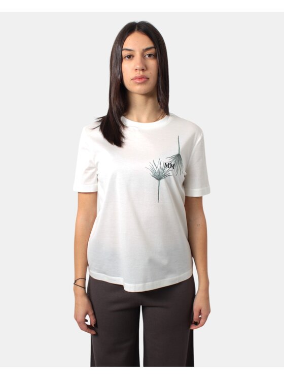 Max Mara Leisure Max Mara Leisure T-Shirt 9936319119626 Λευκό Regular Fit