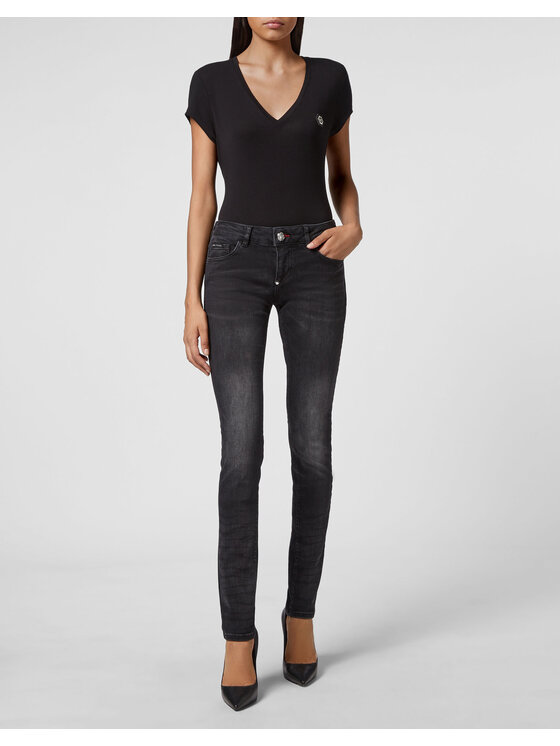 PHILIPP PLEIN PHILIPP PLEIN Jeansy 3039 Czarny Slim Fit