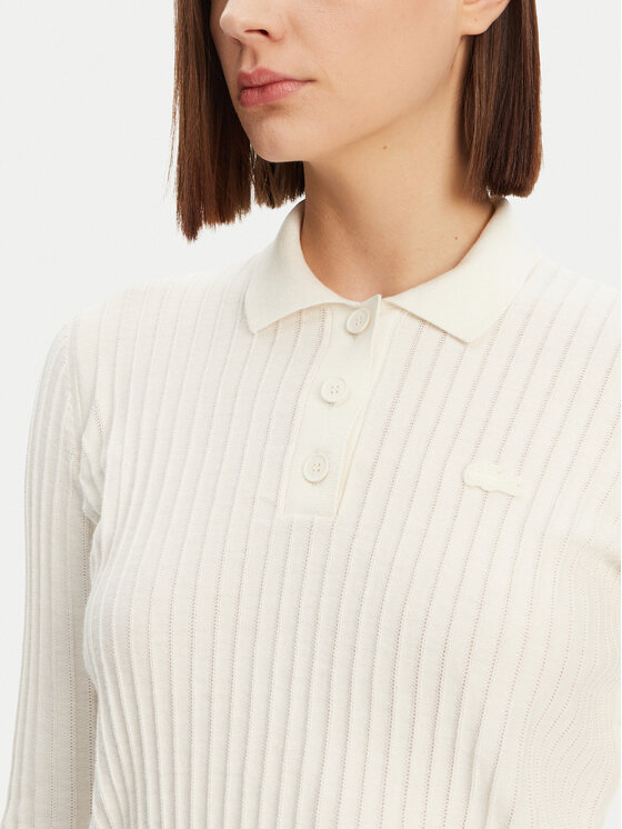 Lacoste Lacoste Sweter AF9264 Écru Regular Fit