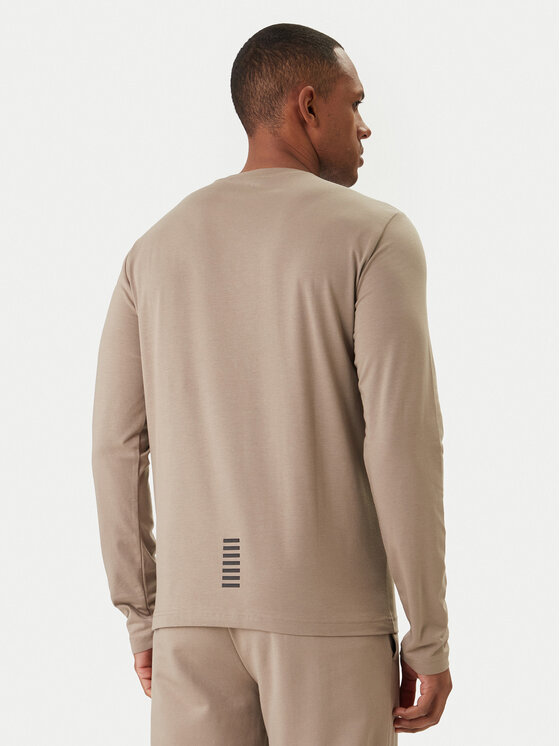 EA7 Emporio Armani EA7 Emporio Armani Тениска с дълъг ръкав 8NPT28 PJVQZ U6167 Бежов Slim Fit