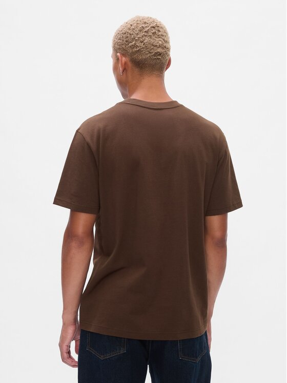 Gap Gap T-Shirt 797924-07 Brązowy Regular Fit