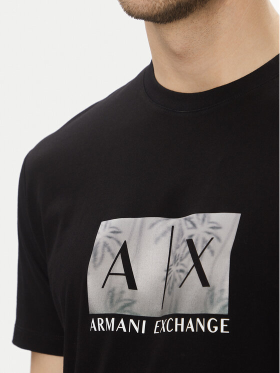 Armani Exchange Armani Exchange Marškinėliai XM000555 AF10358 UC001 Juoda Regular Fit
