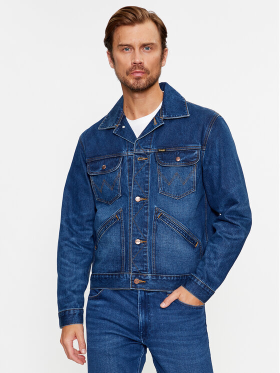Wrangler Wrangler Džínsová bunda 124Mj 112341043 Modrá Regular Fit