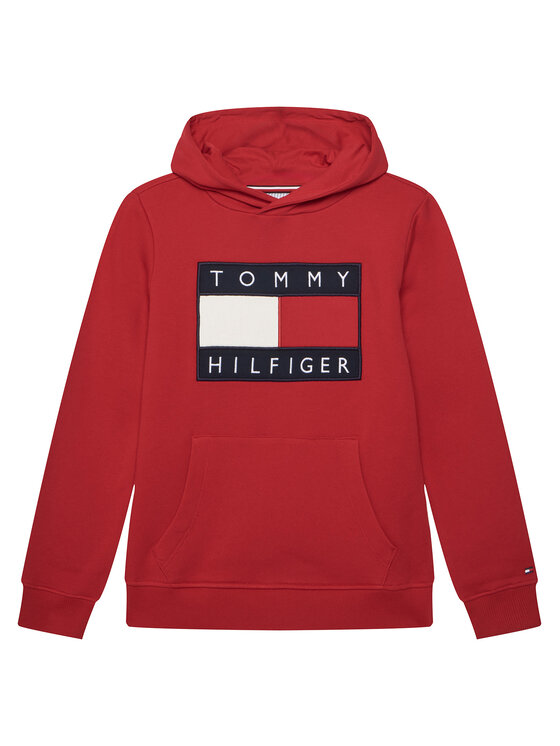 Tommy Hilfiger Bluză KS0KS00707 Roșu Regular Fit