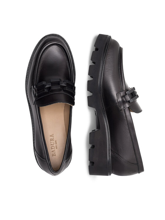 Badura Badura Loafersy TROPEA-E23-28188PE Czarny