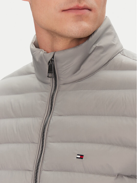 Tommy Hilfiger Tommy Hilfiger Bunda pro přechodné období MW0MW37461 Šedá Regular Fit