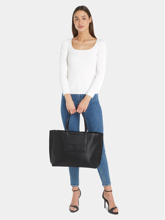 Calvin Klein Calvin Klein Handtasche Ck Set Shopper Large K60K611049 Schwarz