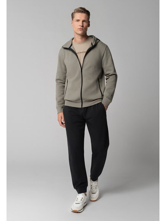 Volcano Volcano Bluza B-WOLF Zielony Regular Fit