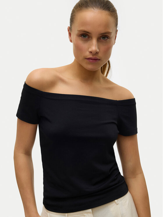 Vero Moda Vero Moda Bluzka Panda 10325598 Czarny Regular Fit