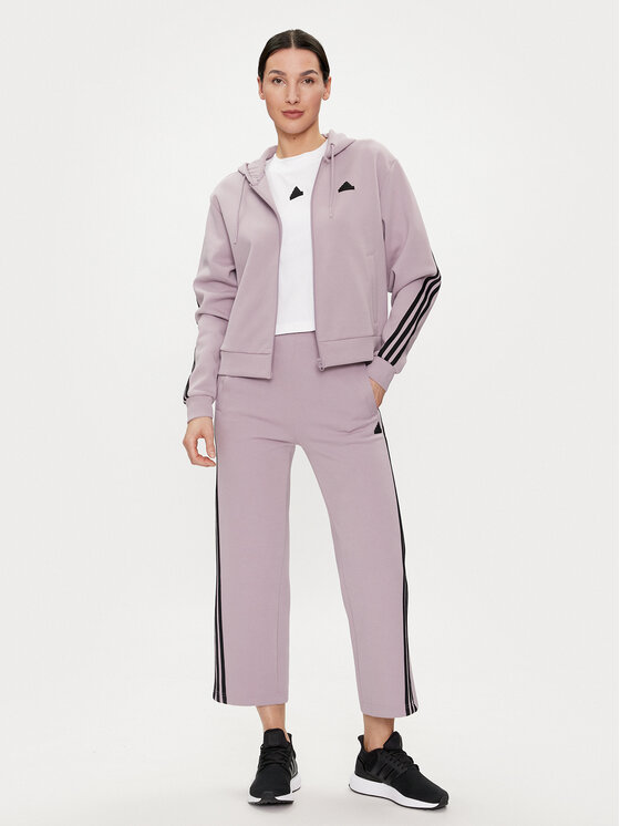adidas adidas Μπλούζα Future Icons 3-Stripes IS3681 Μωβ Loose Fit