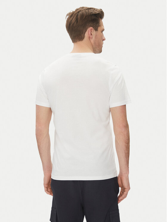 Barbour Barbour T-Shirt Lydd MTS1396WH11 Biały Tailored Fit