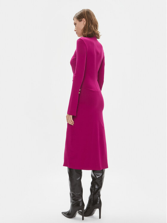 PINKO Pinko Sukienka koktajlowa Alpha 102367 A1DE Fioletowy Slim Fit