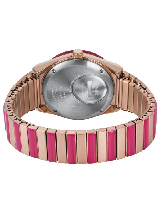Timex Timex Zegarek TW2W41000 Różowe złoto