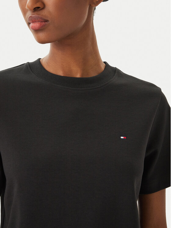 Tommy Hilfiger Tommy Hilfiger Póló WW0WW49646 Fekete Boxy Fit