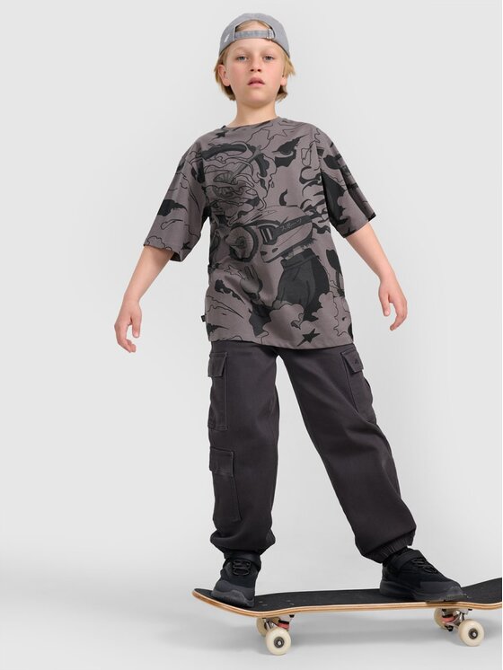 4F 4F T-shirt 4FJRAW25TTSHM3063-90A Multicolore Oversize