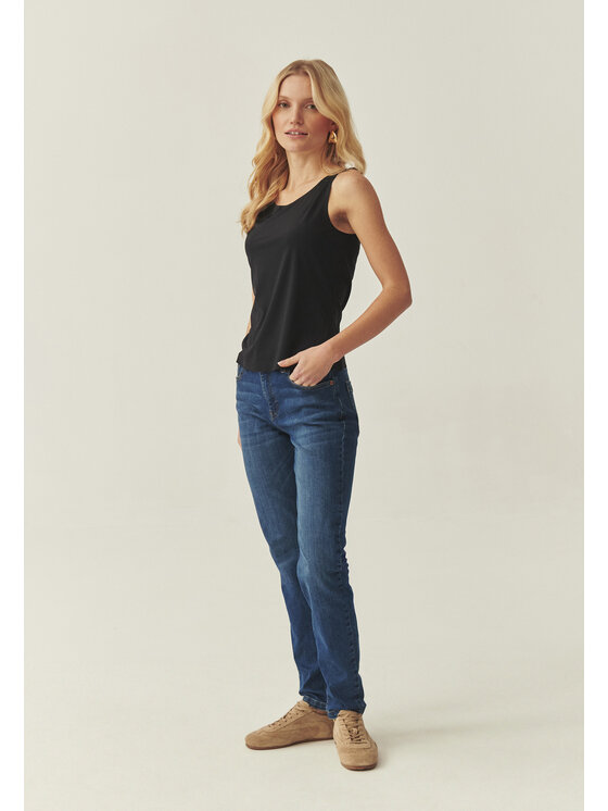 TATUUM Tatuum Bluzka LETHA Czarny Slim Fit