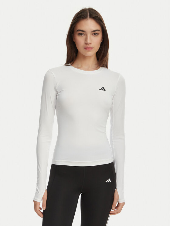 adidas adidas Funkční tričko Power Essentials Workout Contour KD2211 Bílá Slim Fit