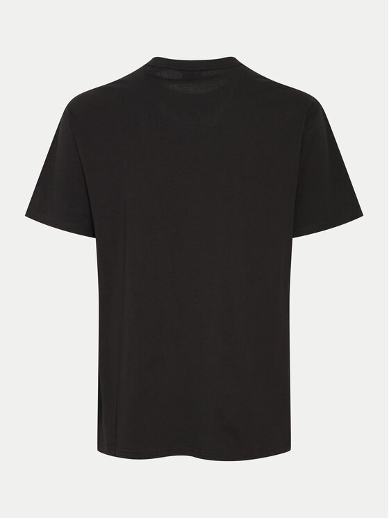 Solid Solid T-Shirt 21108237 Czarny Regular Fit